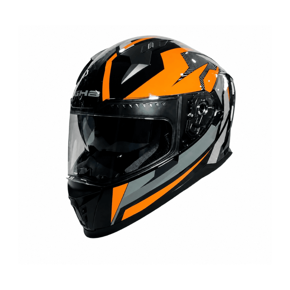 CASCO INTEGRAL GHB M-69 DEEP NEGRO NARANJA1