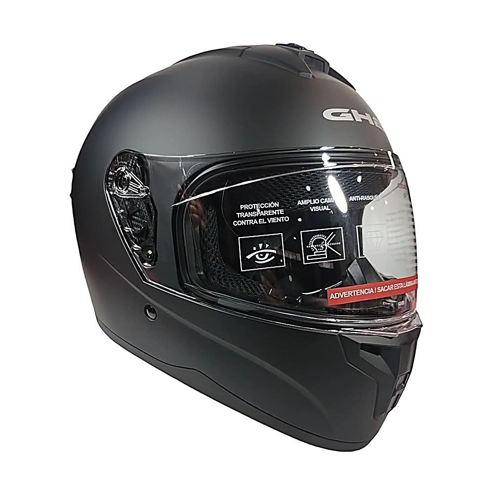 CASCO INTEGRAL GHB M-71 NEGRO MATE | SEGURIDAD Y CONFORT PARA CADA RECORRIDO3