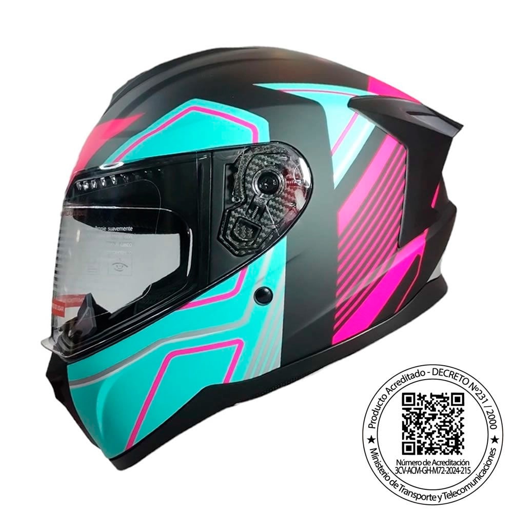 Casco Ghb M-72 Exilio Verde Rosa Mate1
