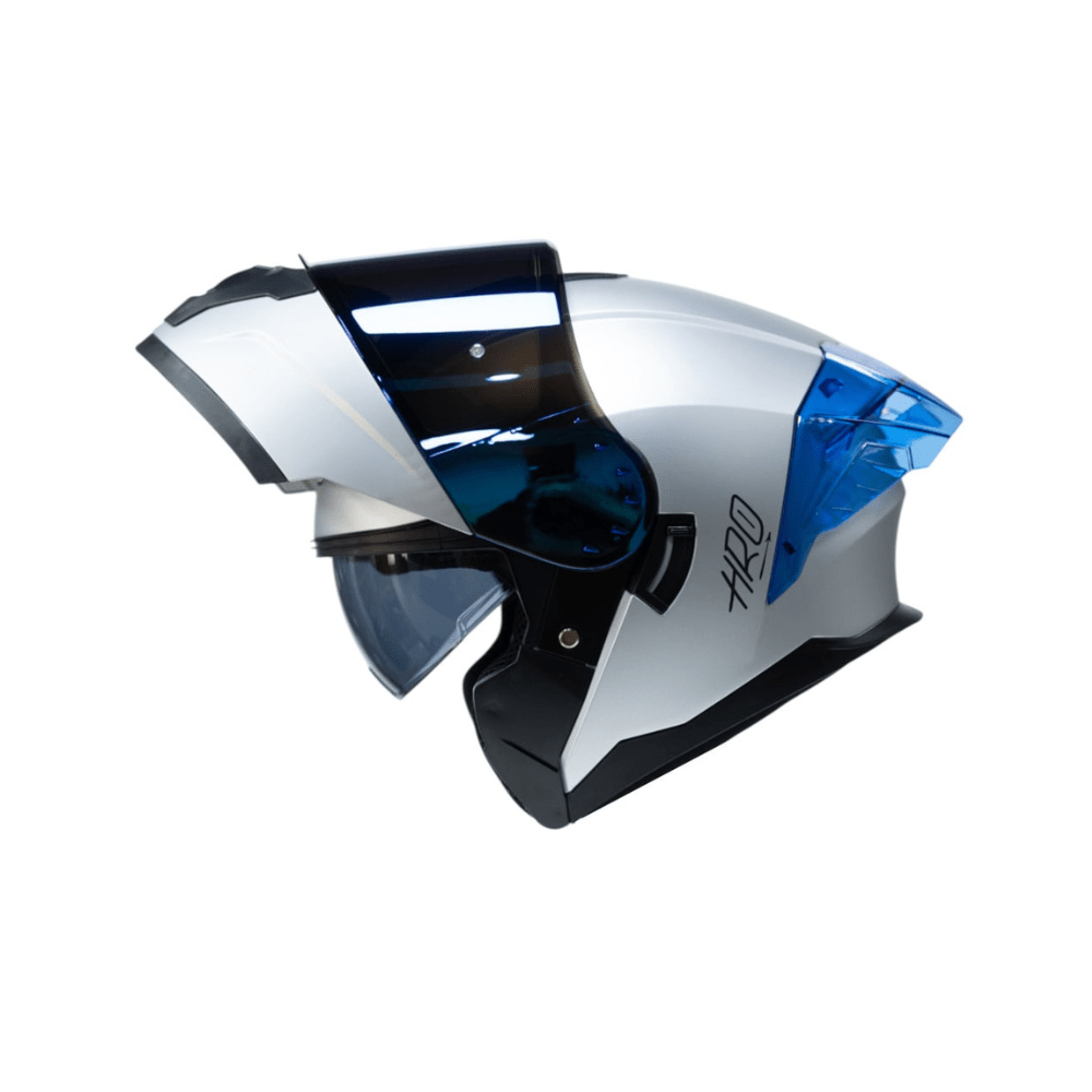 CASCO ABATIBLE HRO 3480DV SOLID NEGRO MATE | CASCO MODULAR CERTIFICADO DOT CON VISOR SOLAR2