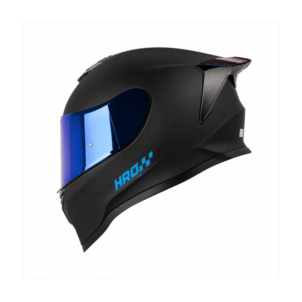 CASCO HRO 506 SOLID CON CERTIFICACIÓN DOT Y 3CV NEGRO Y AZUL1