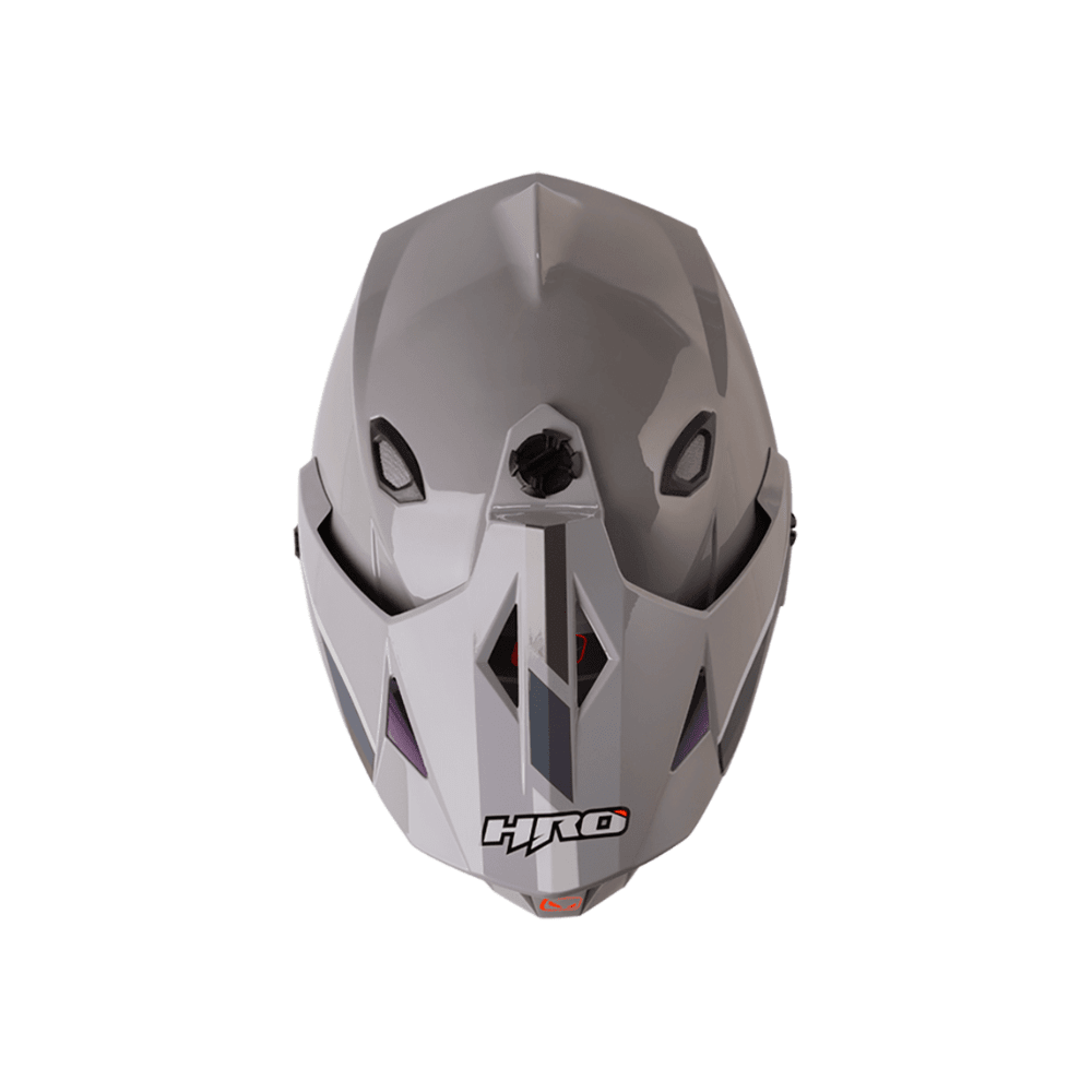 CASCO MULTIPROPOSITO HRO MX-330DV DOWNHILL CON DOBLE VISOR GRIS3