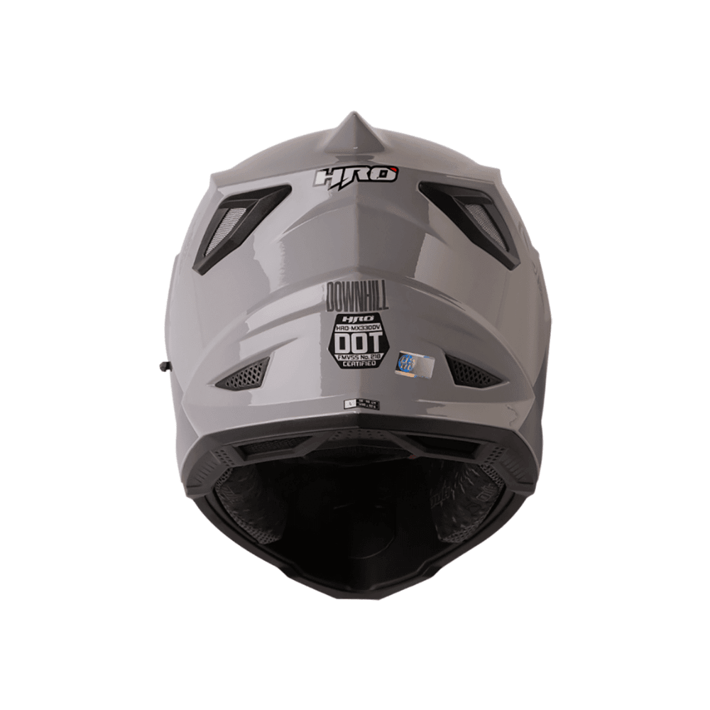 CASCO MULTIPROPOSITO HRO MX-330DV DOWNHILL CON DOBLE VISOR GRIS2