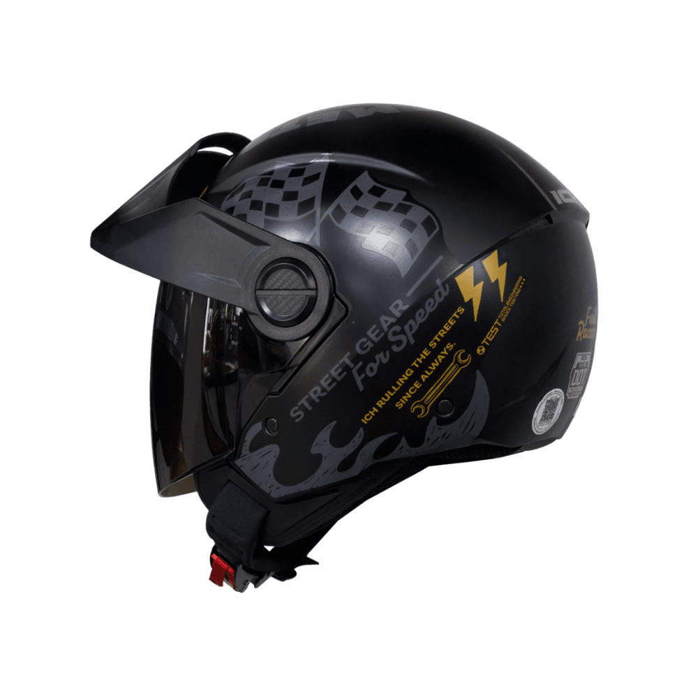 CASCO ABIERTO ICH 102 FUEL RACER CON VISERA PARA USO URBANO3