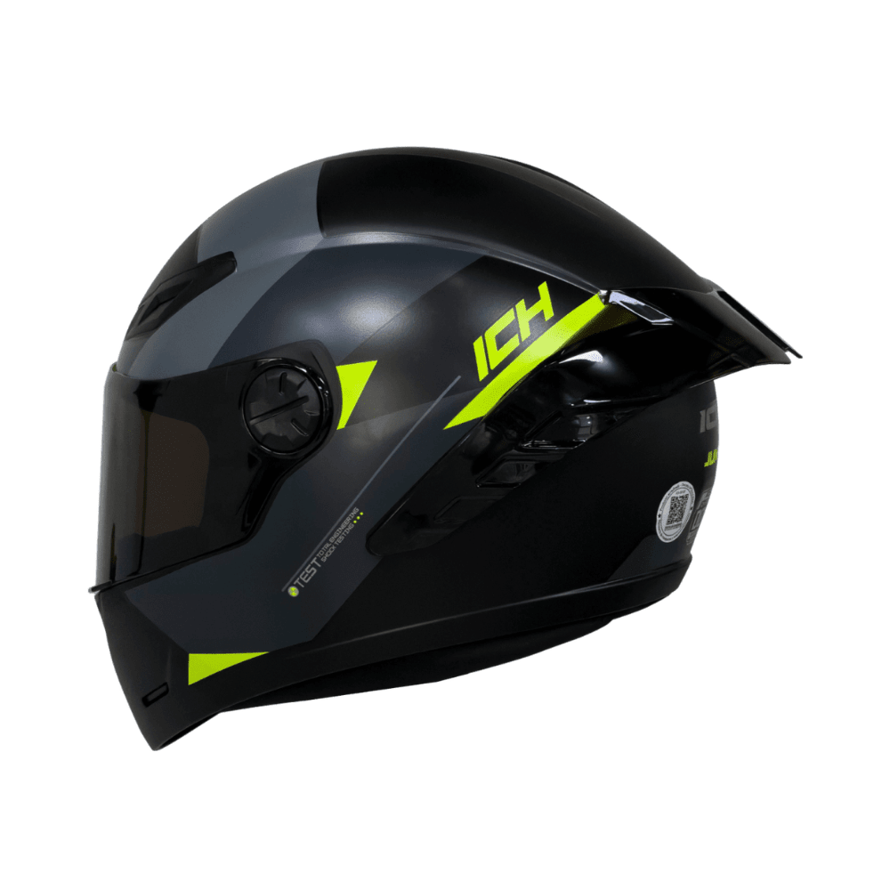 CASCO ICH 501SP JUNE CON VENTILACIÓN AVANZADA AMARILLO NEGRO2