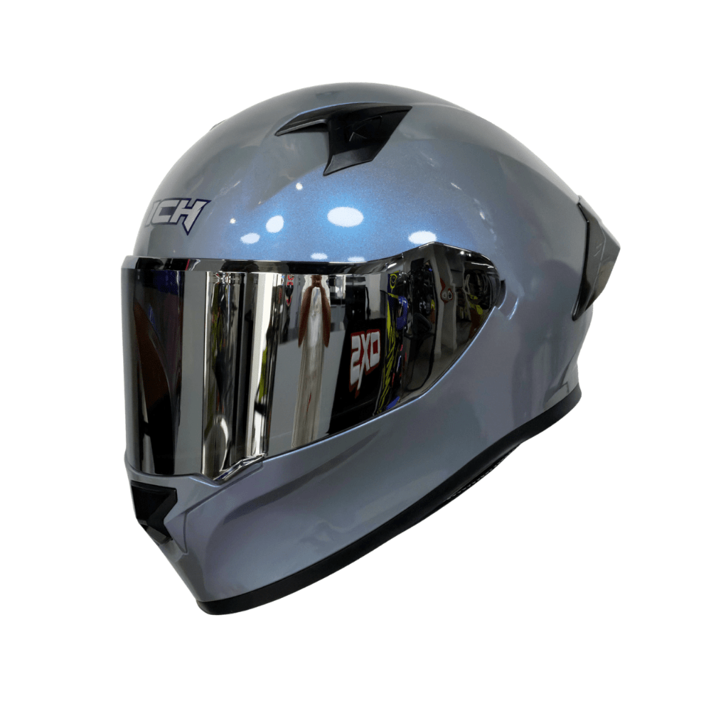 CASCO ICH 503 SOLID CON AMPLIO CAMPO DE VISIÓN CAMALEÓN GRIS7