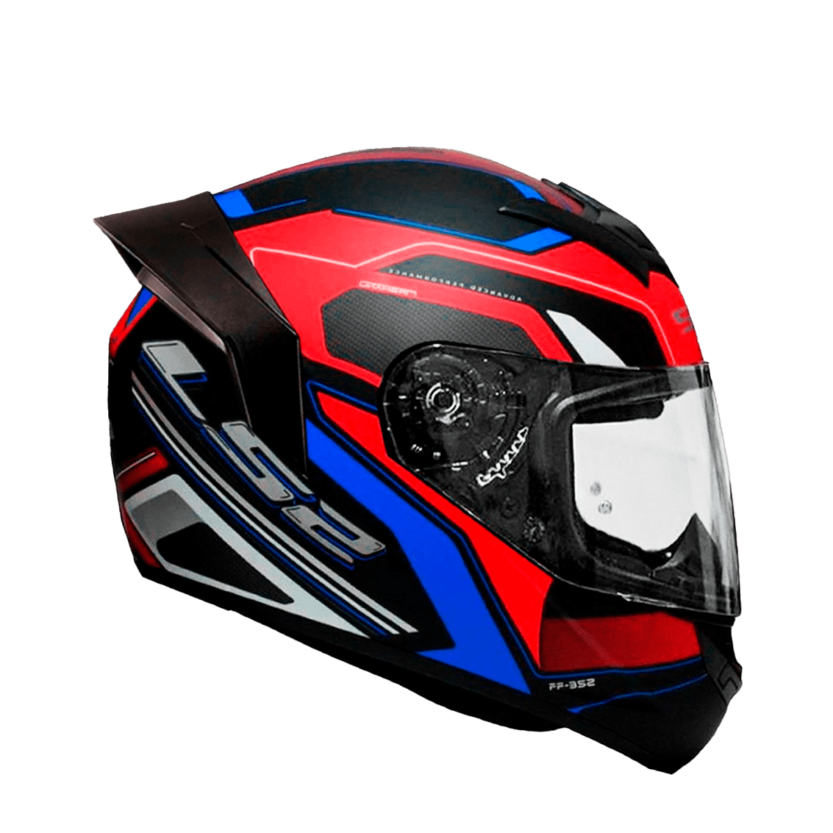 CASCO LS2 FF352 DYNAMIC NEGRO ROJO MATE | CASCO INTEGRAL CERTIFICADO ECE 22.052