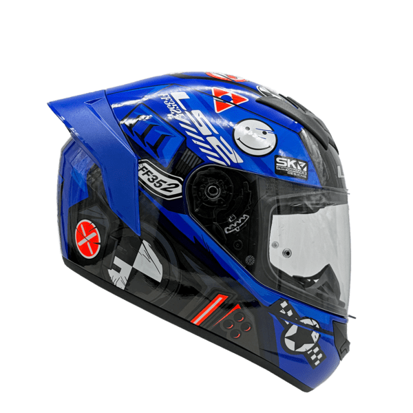 CASCO LS2 FF352 EVO BIG ONE AZUL BLANCO SPOILER AZUL | CASCO INTEGRAL CERTIFICADO ECE 22.052