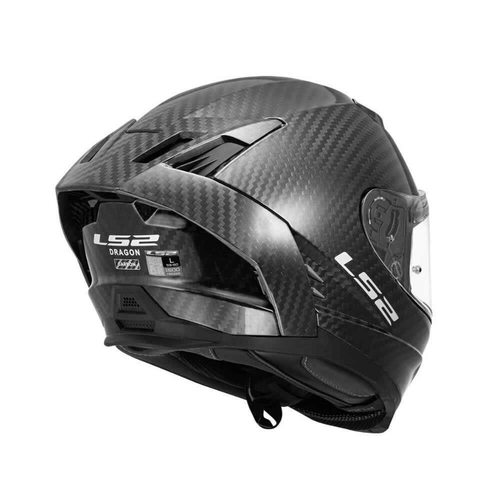 CASCO INTEGRAL LS2 FF807 DRAGON CARBONO NEGRO MATE6