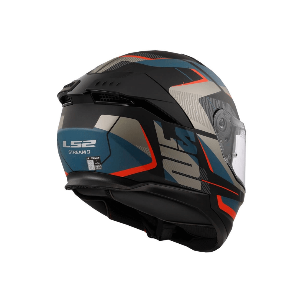 CASCO LS2 FF808 STREAM II NEGRO AZUL MATE | CERTIFICADO ECE 22.064