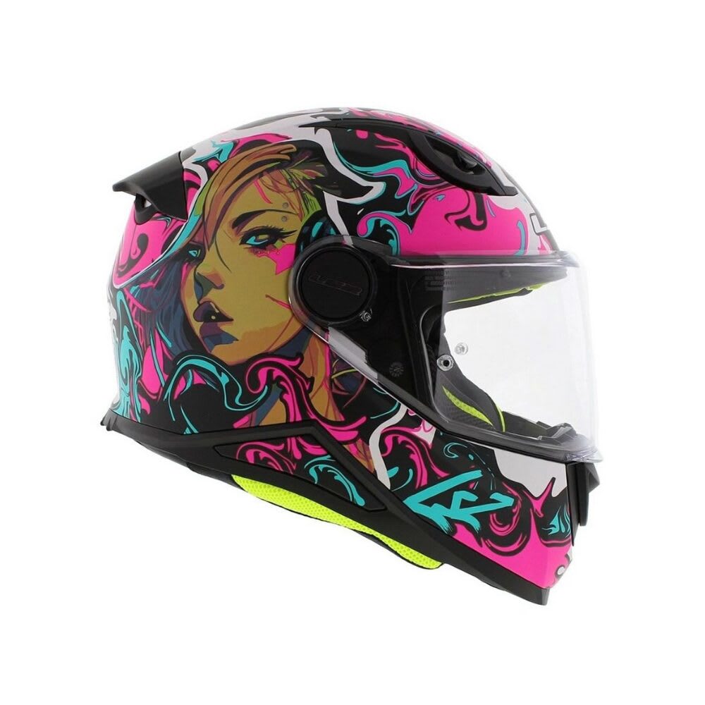 CASCO LS2 FF812 KID CYBERG MORADO CELESTE MATE4
