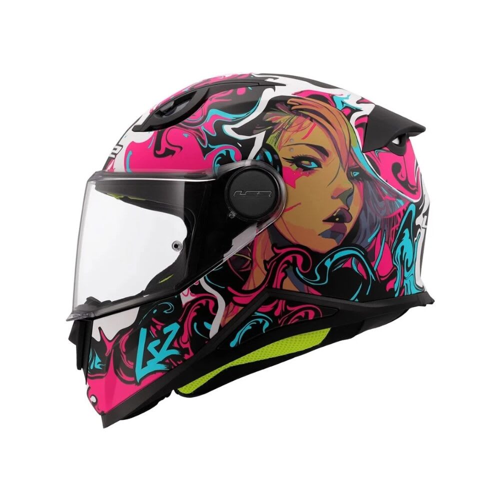 CASCO LS2 FF812 KID CYBERG MORADO CELESTE MATE2