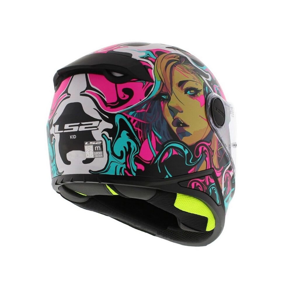 CASCO LS2 FF812 KID CYBERG MORADO CELESTE MATE3