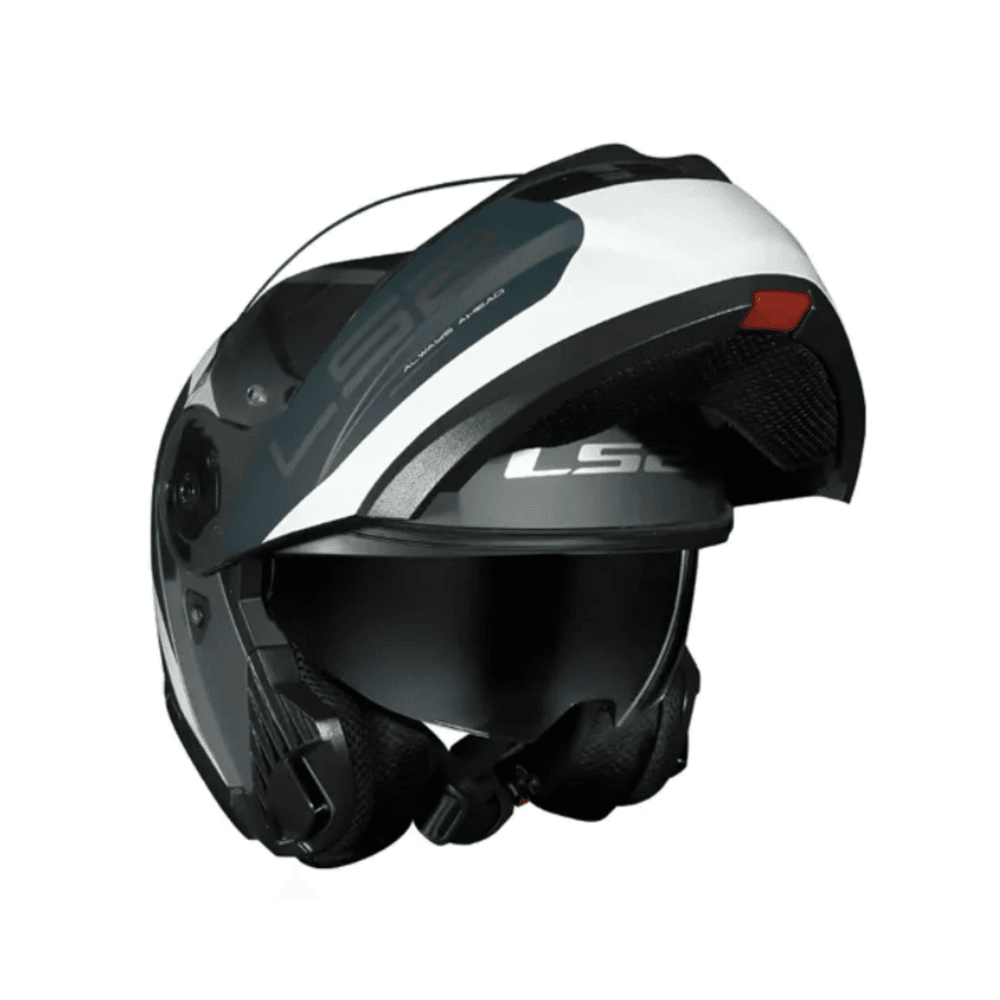 CASCO PARA MOTO LS2 FF908 STROBE II VICTORY GRIS AZUL ARENA MATE2