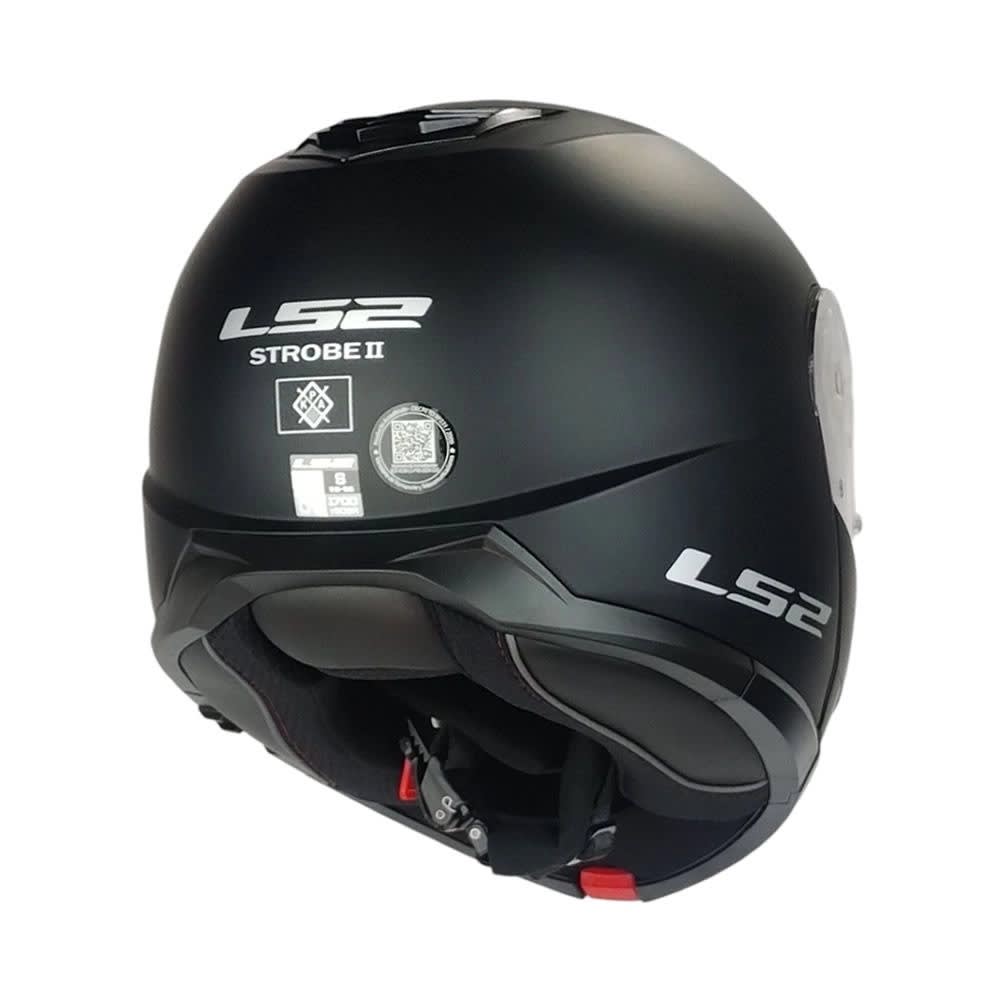CASCO LS2 FF908 STROBE II SOLID NEGRO MATTE | ABATIBLE, CERTIFICADO Y LISTO PARA RODAR4