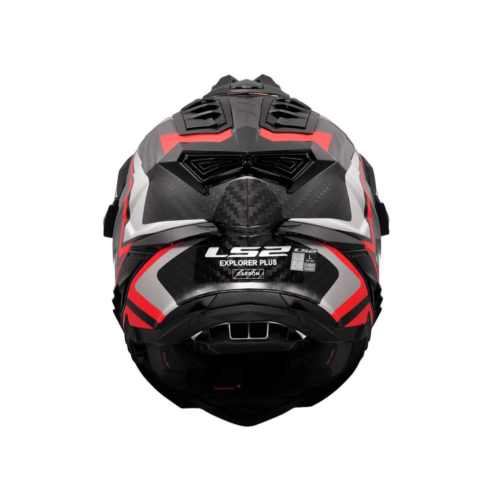 CASCO PARA MOTO LS2 MX701 EXPLORER CARBONO FRONTIER II MULTIPROPÓSITO ROJO MATE6