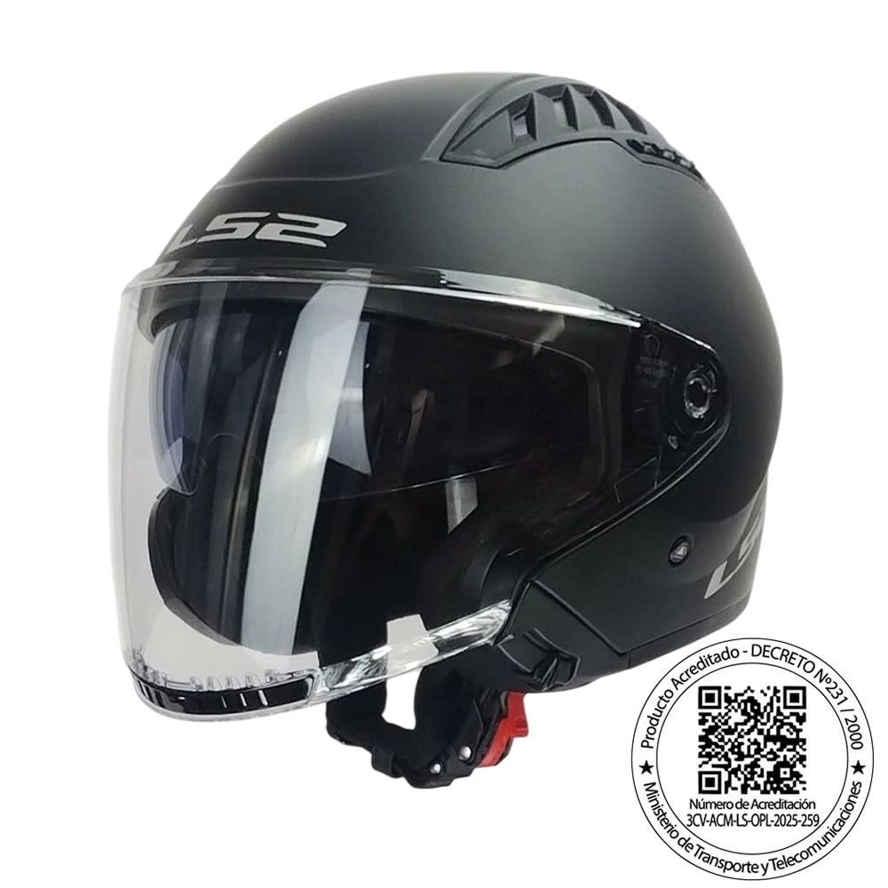 CASCO LS2 OF600 COPTER II NEGRO MATTE | LIGEREZA, SEGURIDAD Y ESTILO URBANO1