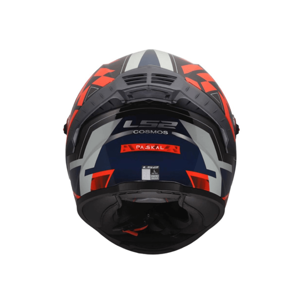 CASCO PARA MOTO LS2 FF816 COSMOS PASKAL CON VISOR SOLAR NEGRO Y ROJO5