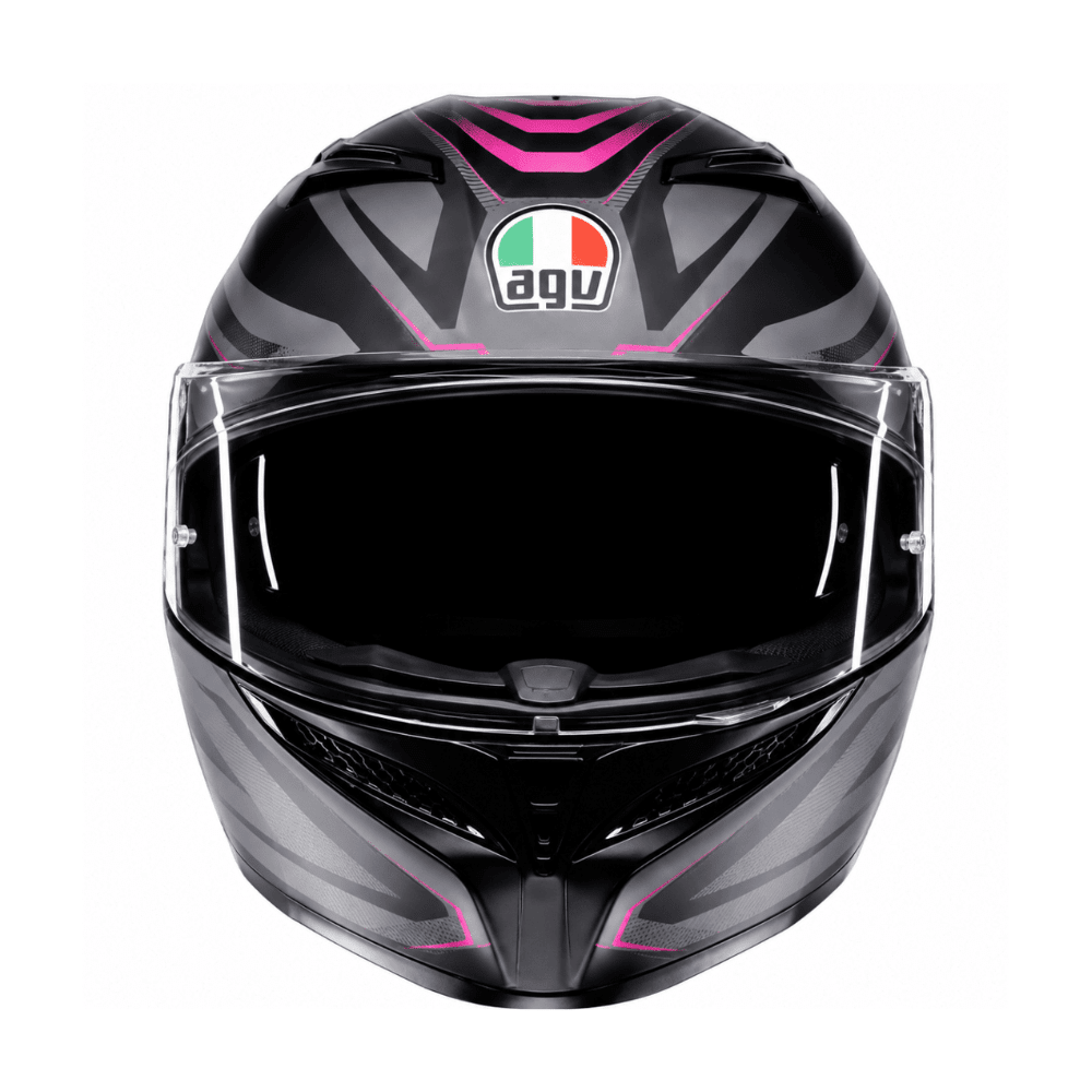 CASCO AGV K3 (2023) SYTH CON VISOR SOLAR NEGRO Y FUCSIA3