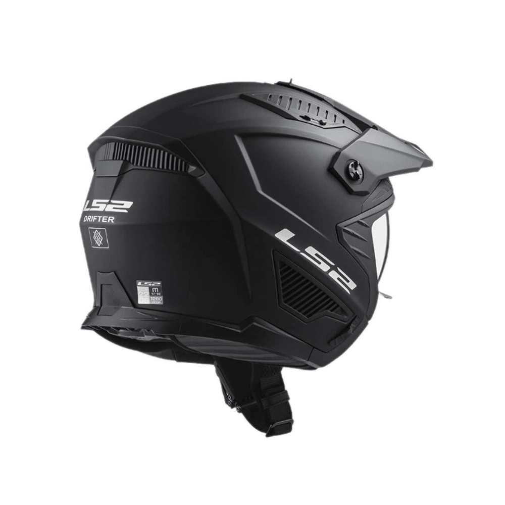 CASCO ABIERTO LS2 OF606 DRIFTER LIGERO Y VERSÁTIL NEGRO MATE4