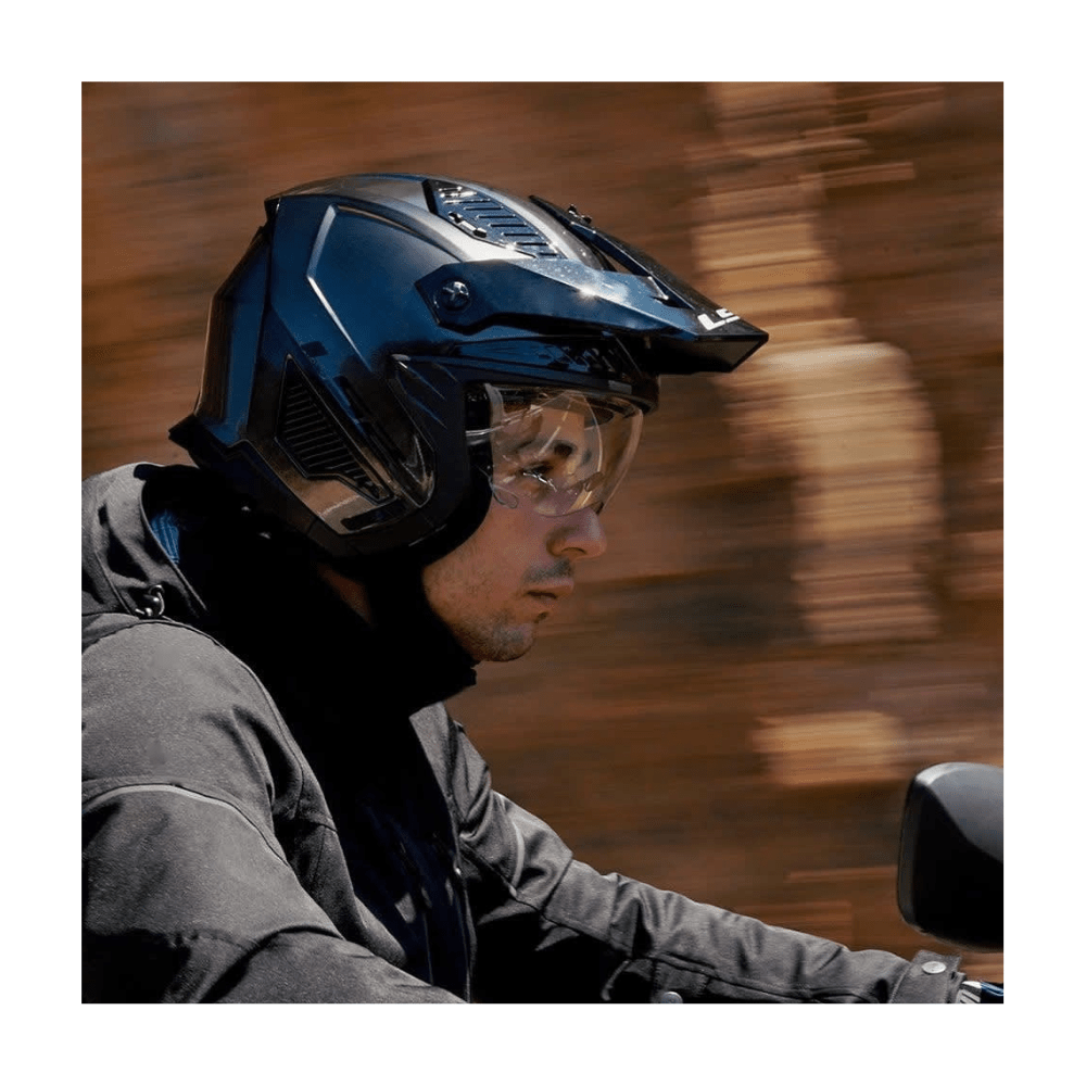 CASCO ABIERTO LS2 OF606 DRIFTER LIGERO Y VERSÁTIL NEGRO MATE6