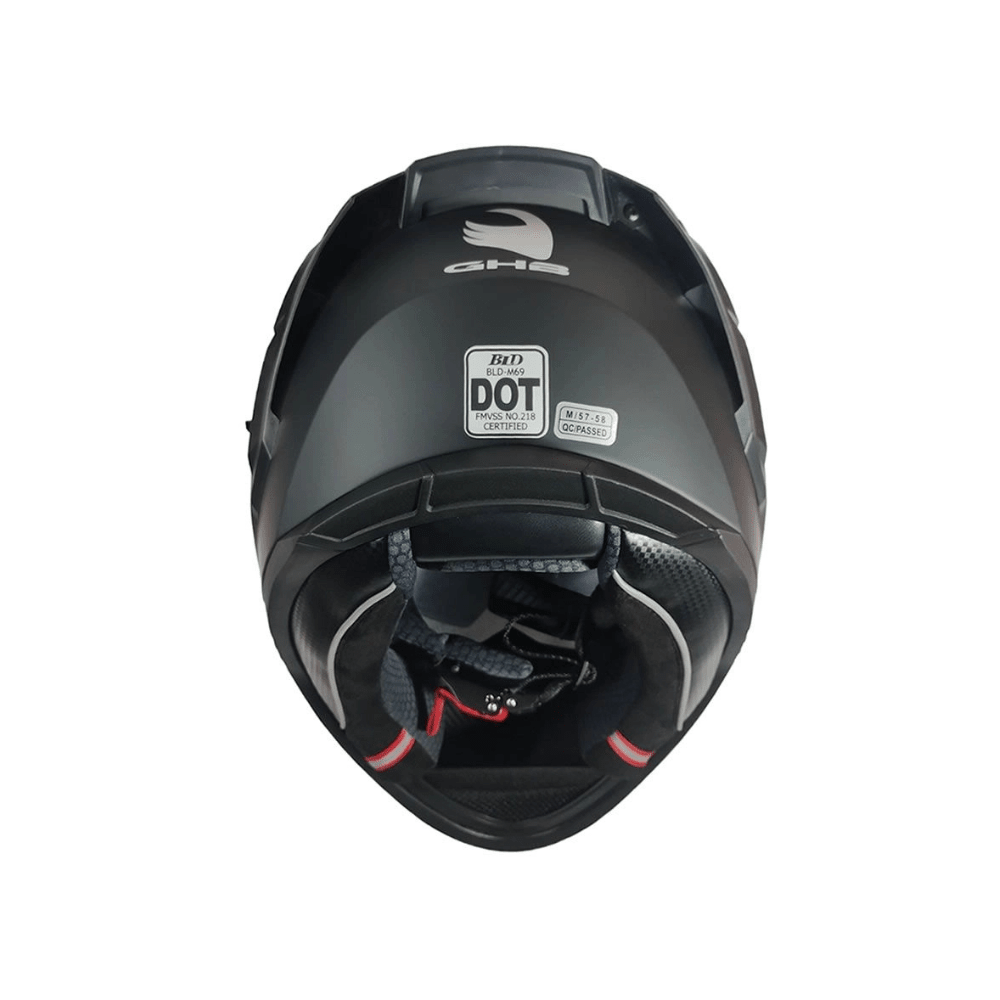 CASCO PARA MOTO GHB M-69 NEGRO MATE6