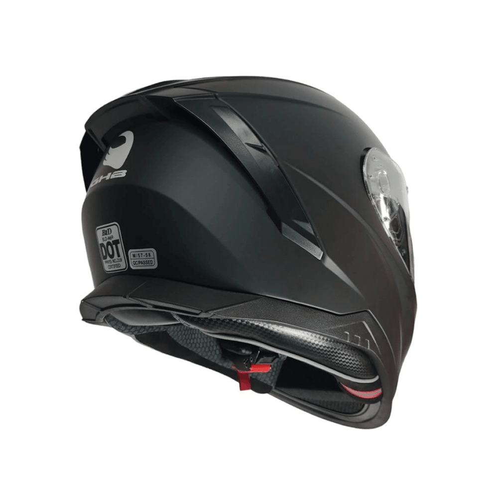 CASCO PARA MOTO GHB M-69 NEGRO MATE4