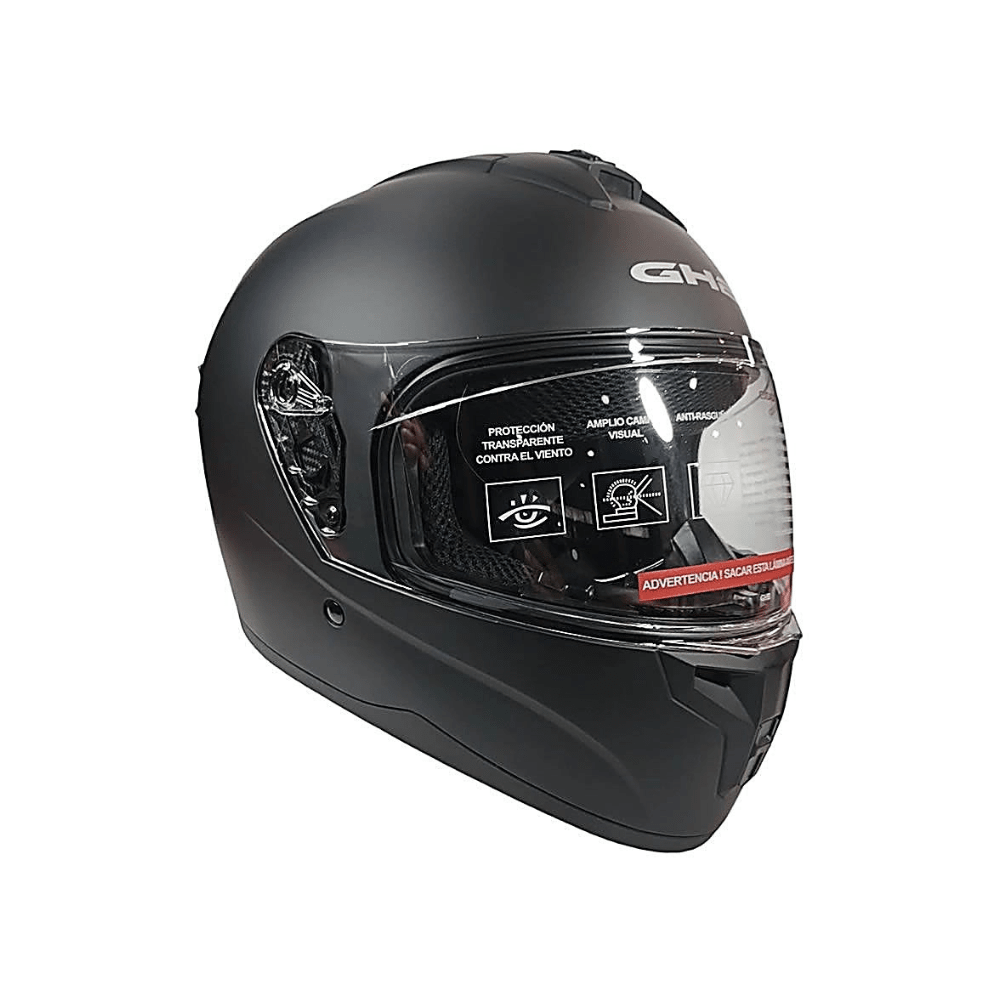 CASCO INTEGRAL GHB M-71 NEGRO MATE3