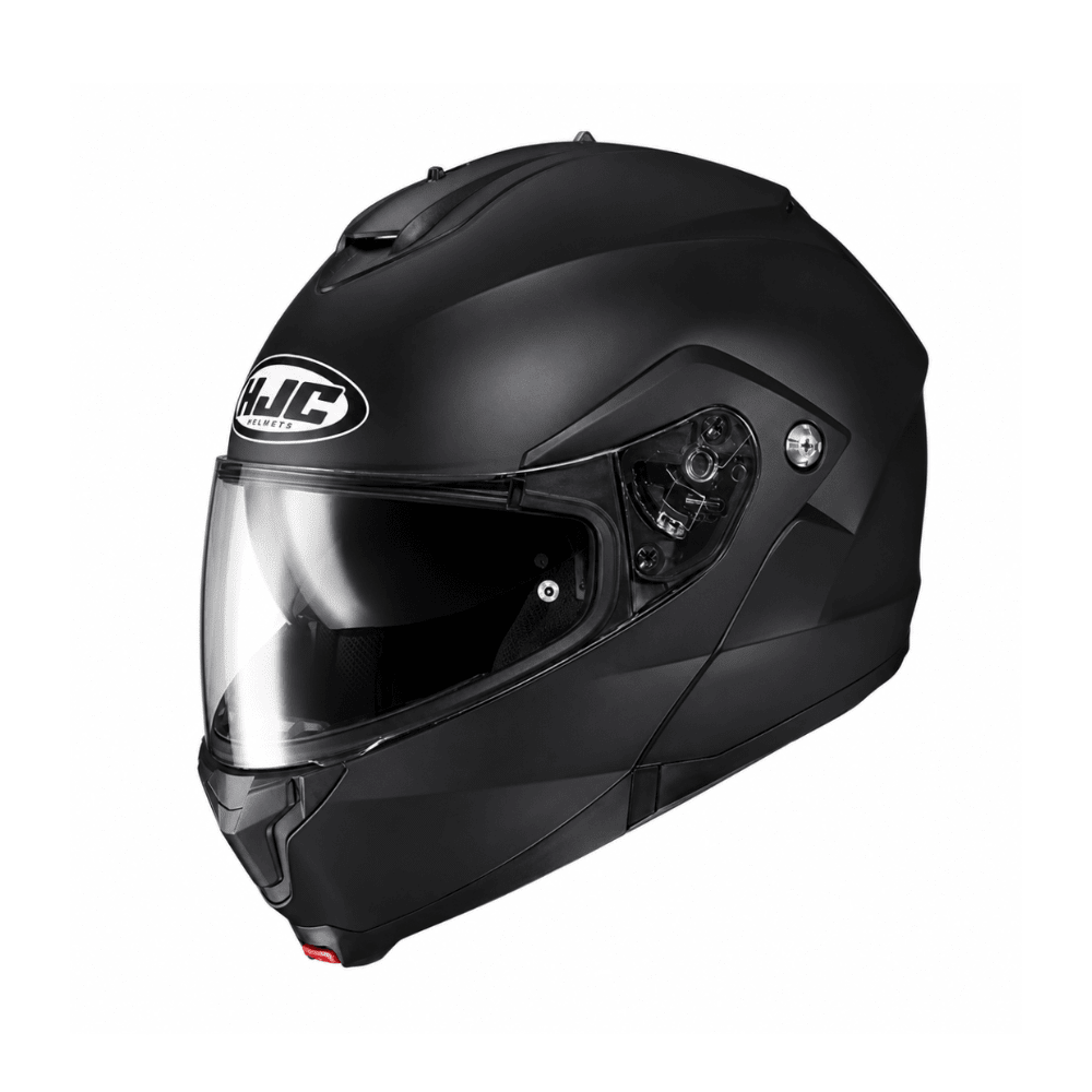 CASCO ABATIBLE HJC C91N SOLID CON VISOR SOLAR NEGRO MATE1