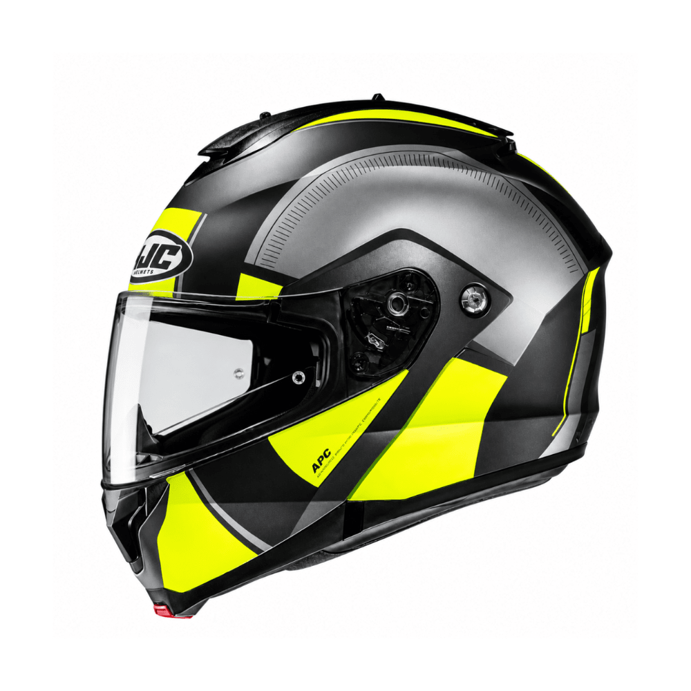 CASCO ABATIBLE HJC C91N JYN MC5 CON VISOR SOLAR AMARILLO Y GRIS2