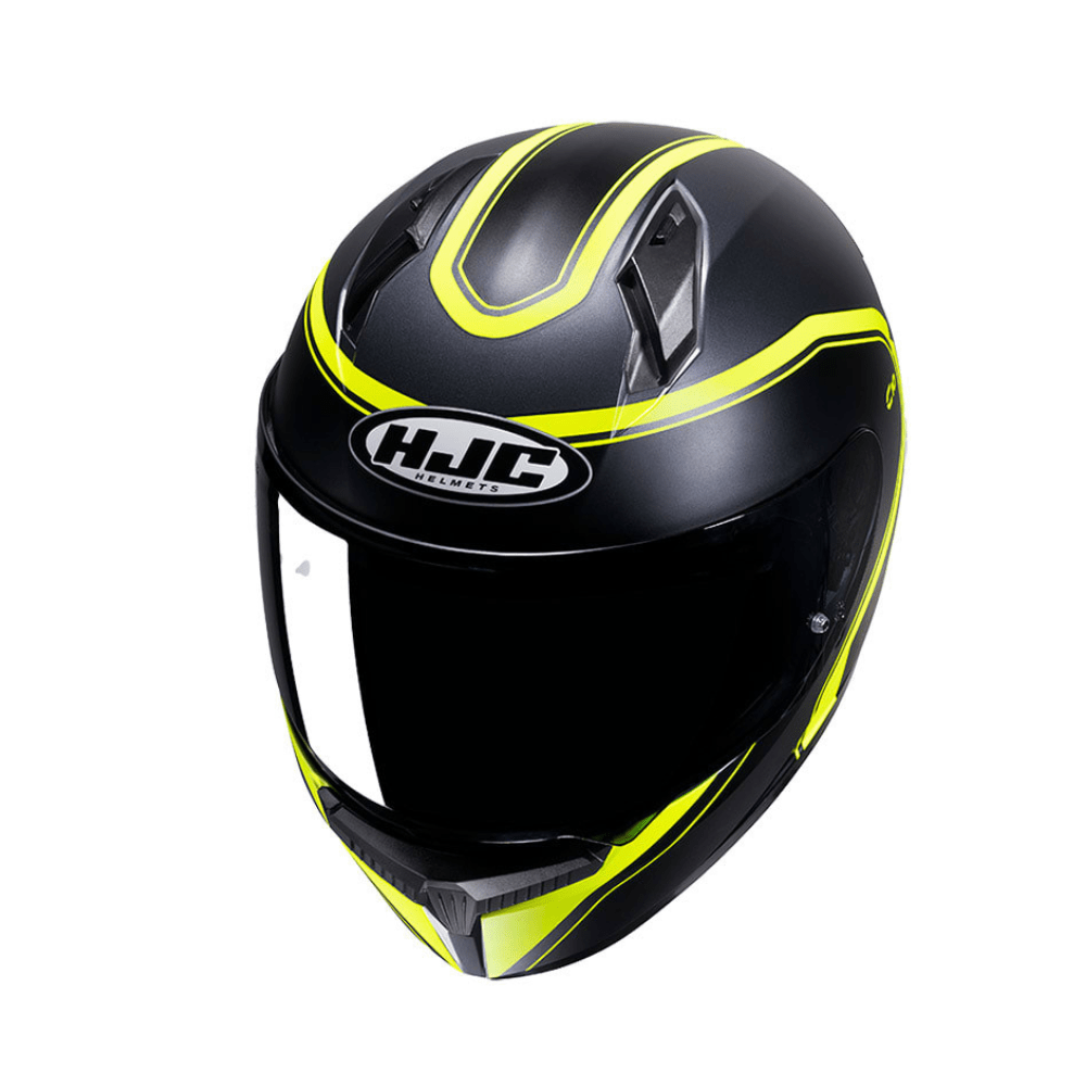 CASCO HJC C10 ELIE CON VENTILACIÓN AVANZADA NEGRO AMARILLO FLÚOR2