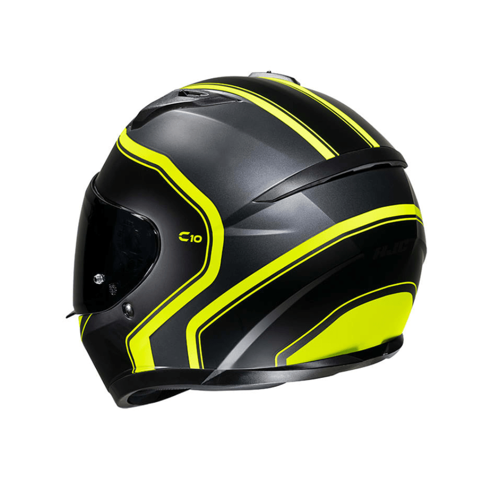CASCO HJC C10 ELIE CON VENTILACIÓN AVANZADA NEGRO AMARILLO FLÚOR3