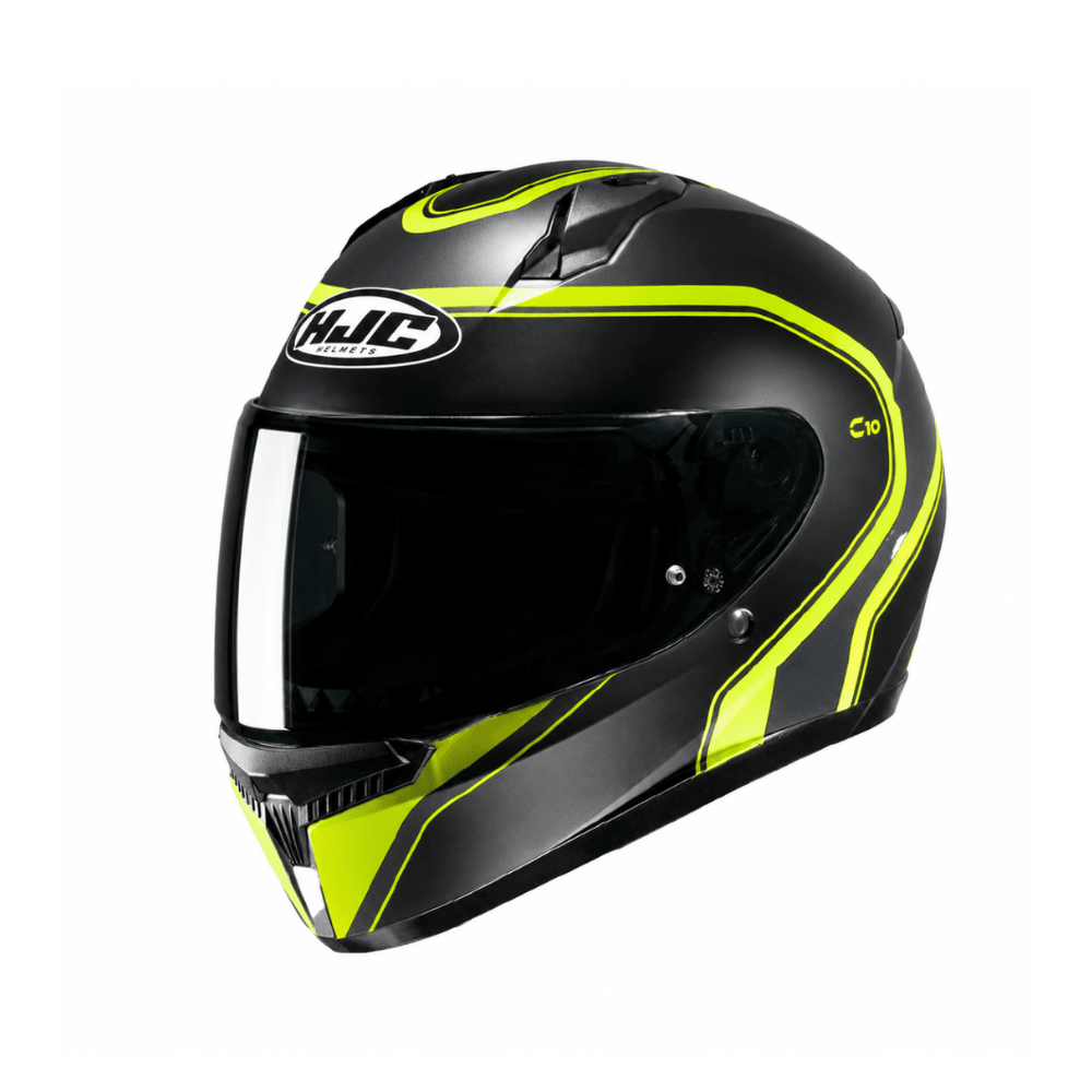 CASCO HJC C10 ELIE CON VENTILACIÓN AVANZADA NEGRO AMARILLO FLÚOR1