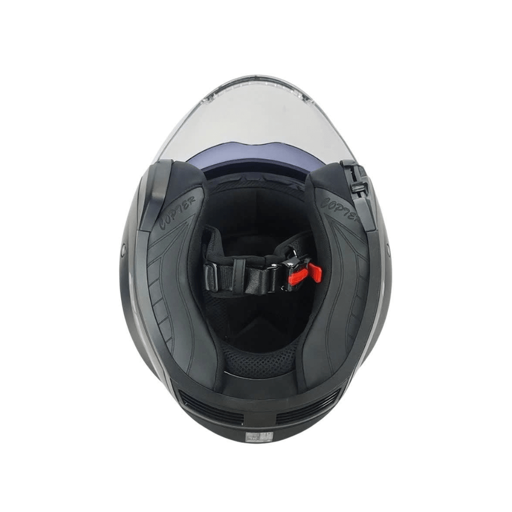 CASCO PARA MOTO  LS2 OF600 COPTER II NEGRO MATE4