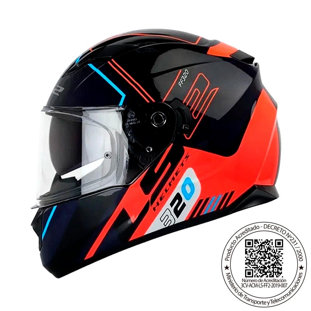 Casco Integral Ls2 Ff320 Stream Evo Sche negro rojo1