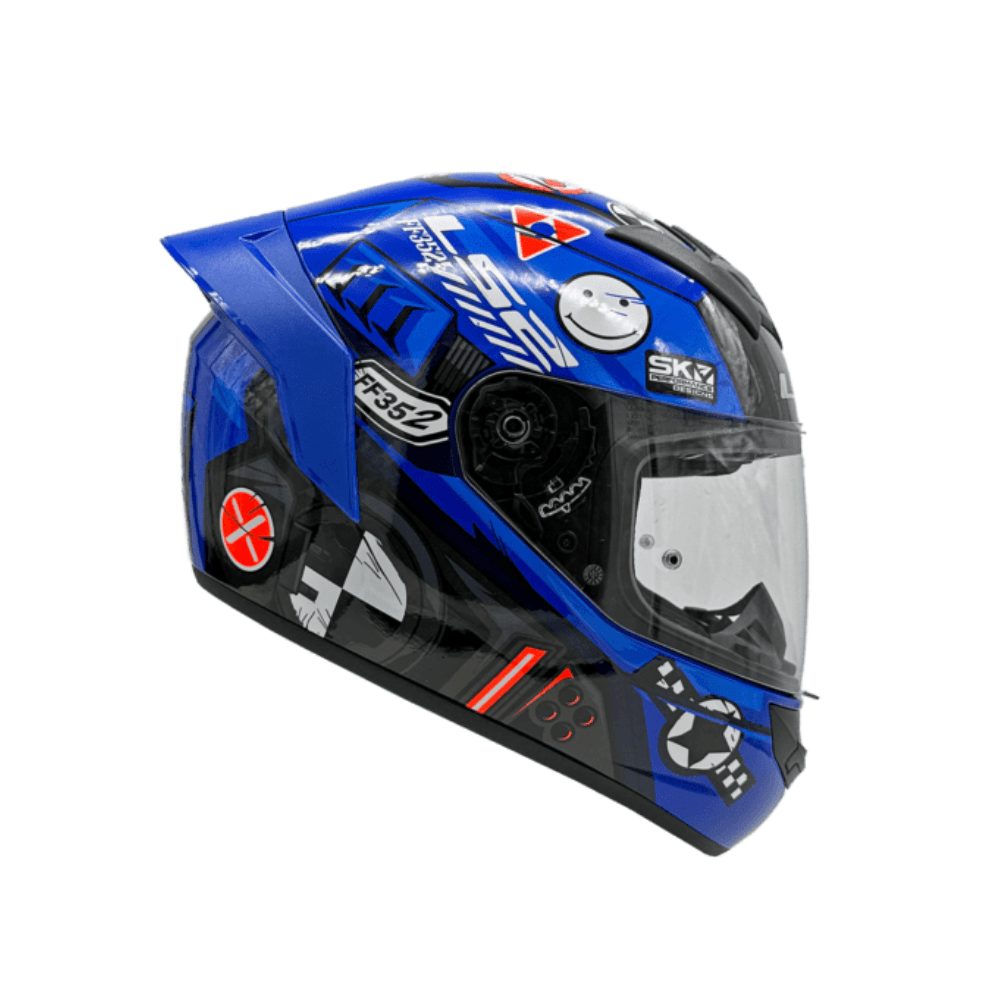 CASCO PARA MOTO LS2 FF352 EVO BIG ONE AZUL BLANCO SPOILER AZUL2