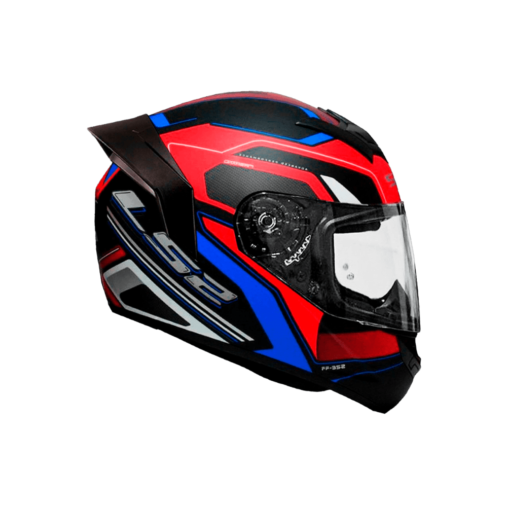 CASCO PARA MOTO LS2 FF352 DYNAMIC NEGRO ROJO MATE2