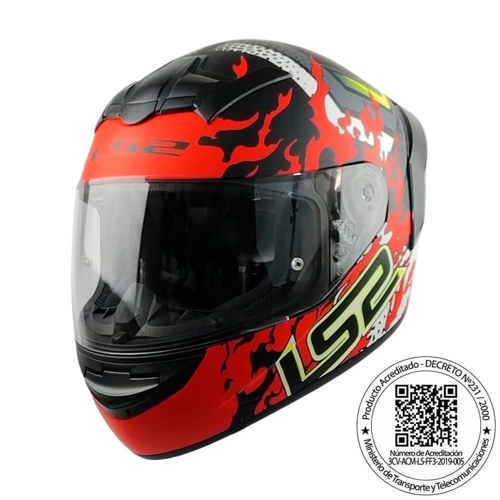 Casco Ls2 Ff352 evo antars rojo mate spoiler rojo1