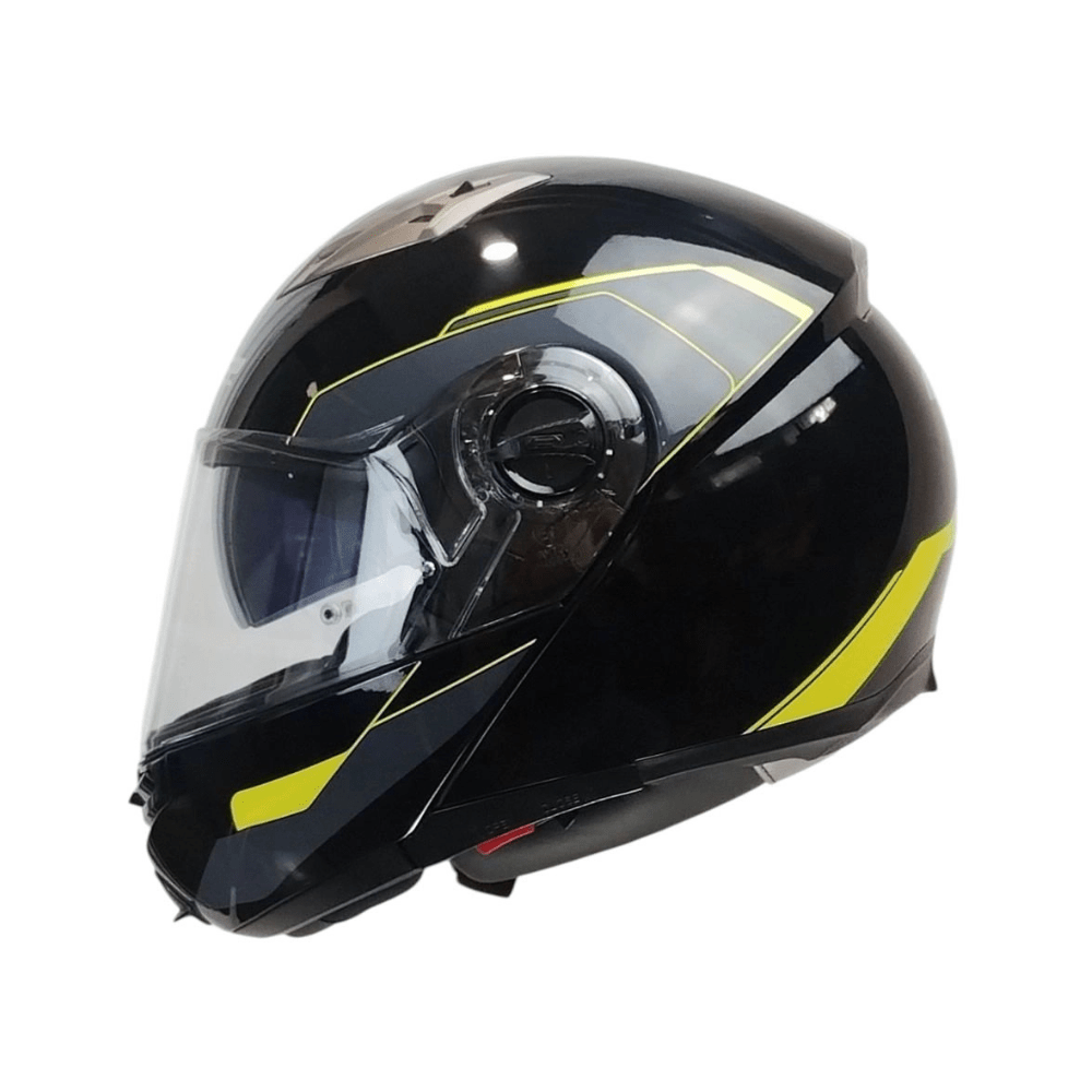 CASCO ABATIBLE PARA MOTO LS2 FF370 EASY SHADOW NEGRO AMARILLO DOBLE VISOR4