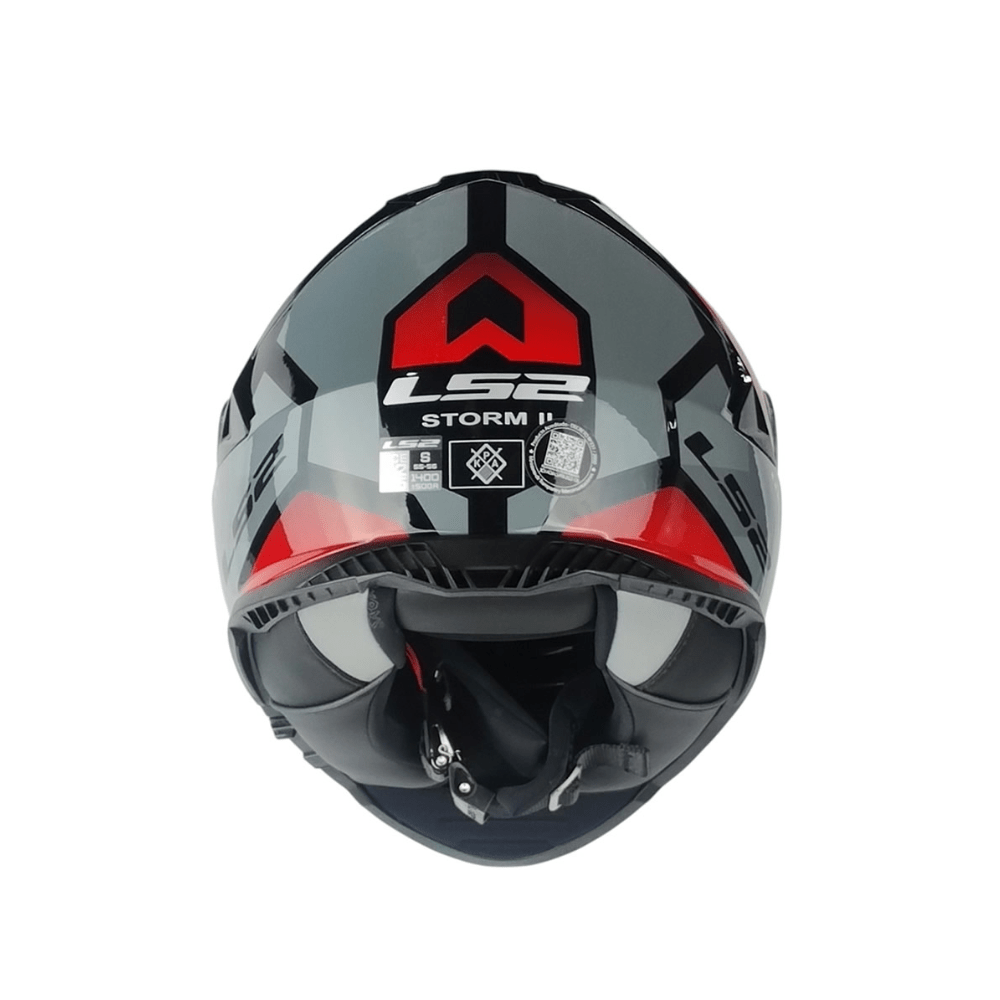 CASCO INTEGRAL LS2 FF800 STORM II KRONOS ROJO GRIS4