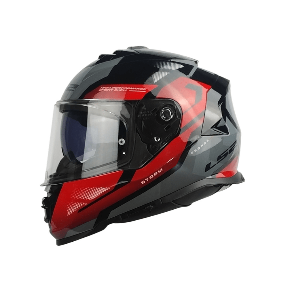 CASCO INTEGRAL LS2 FF800 STORM II KRONOS ROJO GRIS3