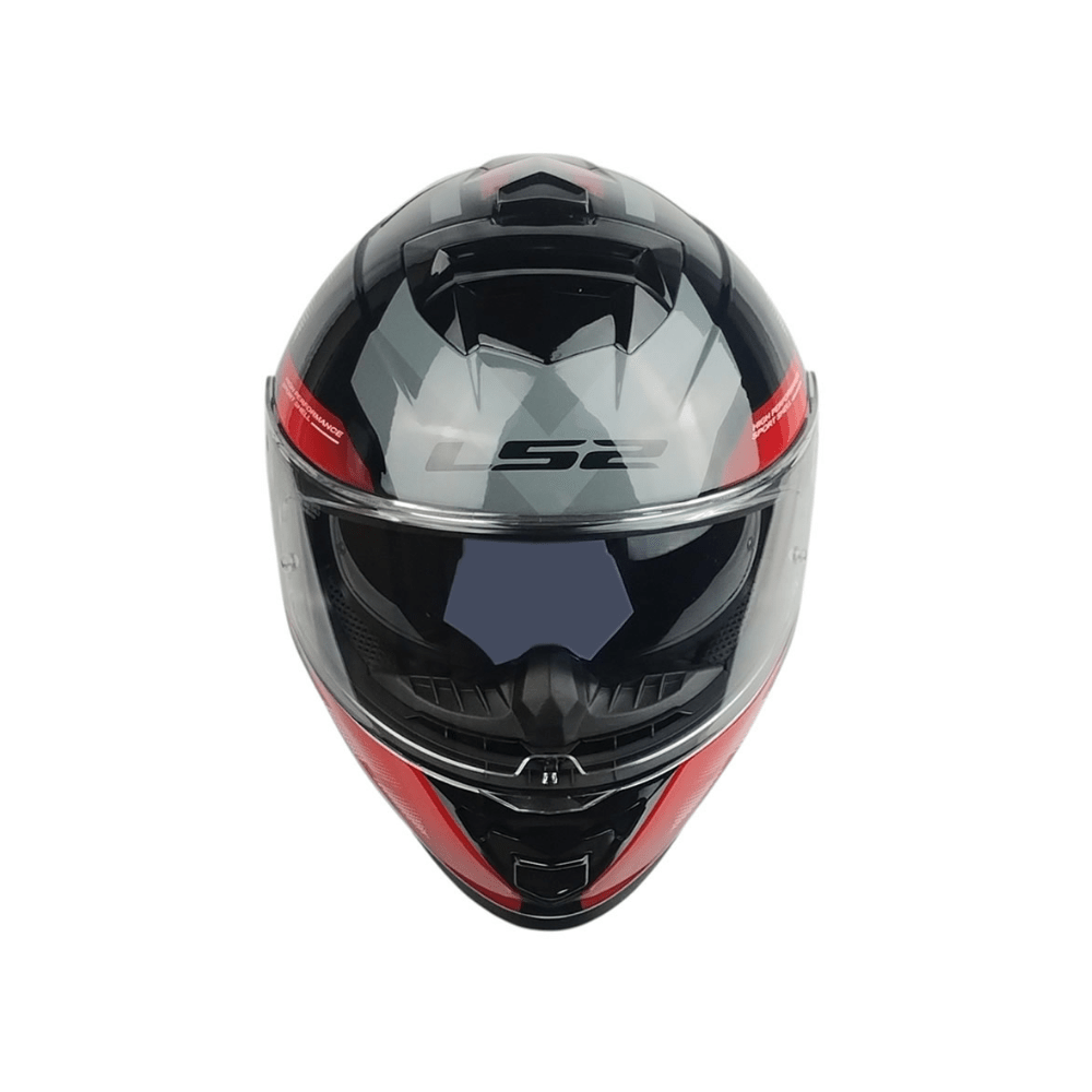 CASCO INTEGRAL LS2 FF800 STORM II KRONOS ROJO GRIS5