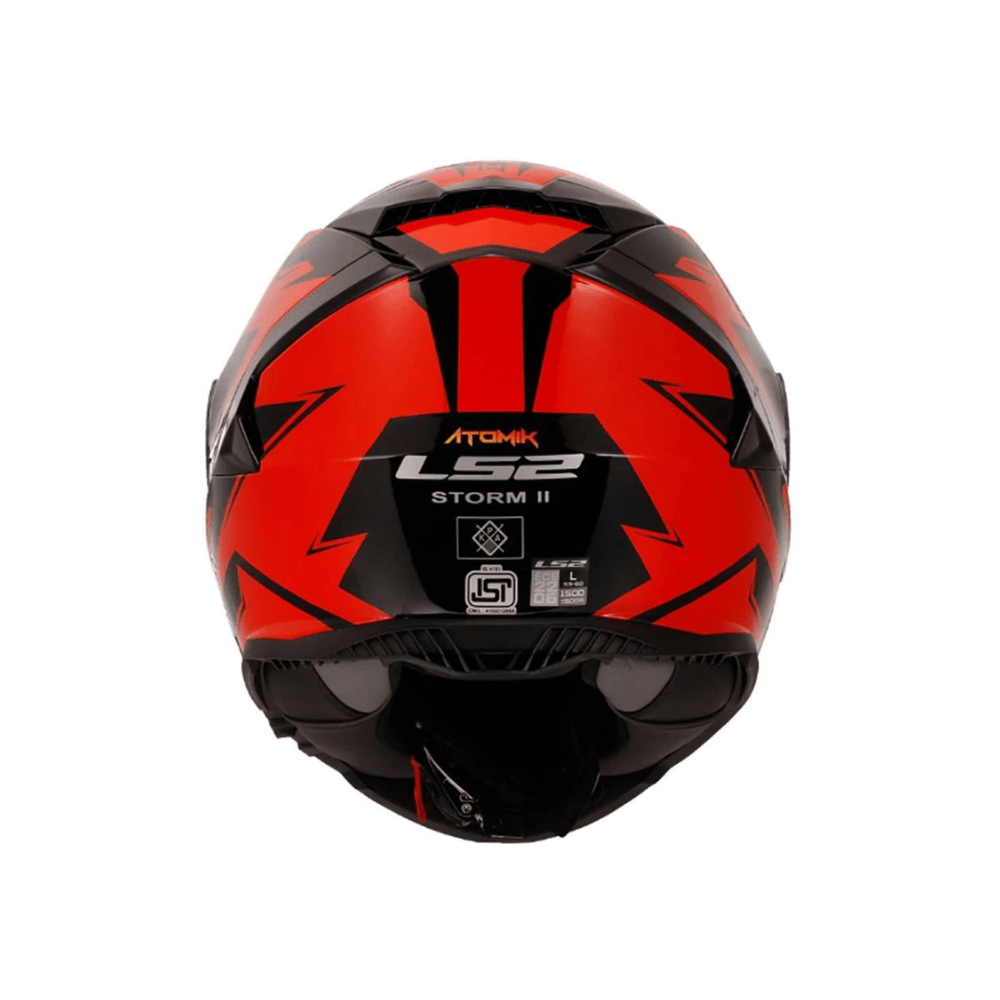 CASCO PARA MOTO LS2 FF800 STORM II ATOMIK SHADOW ROJO4