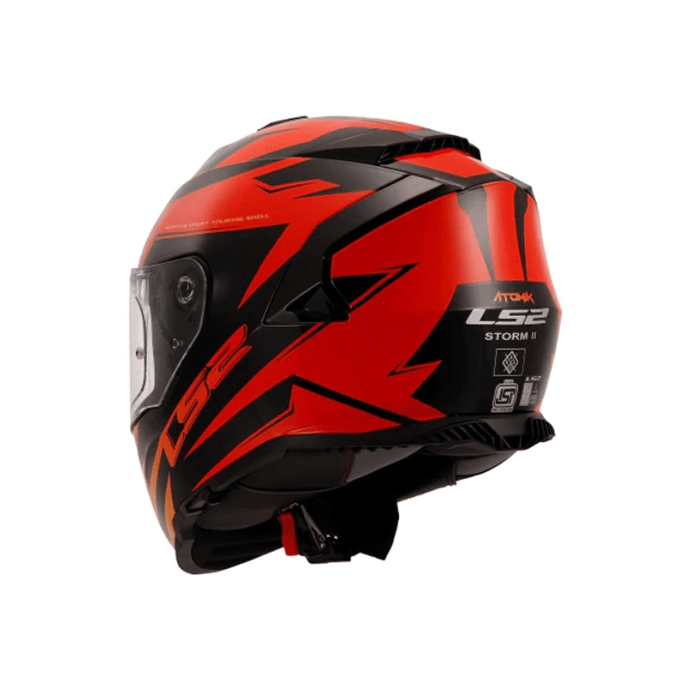 CASCO PARA MOTO LS2 FF800 STORM II ATOMIK SHADOW ROJO3