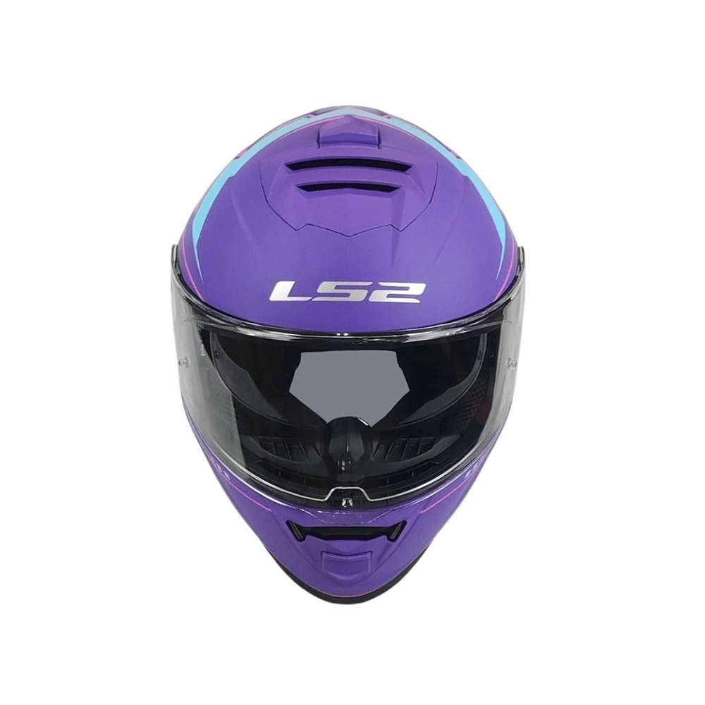 CASCO PARA MOTO LS2 FF800 STORM II FIST MORADO AZUL MATE4