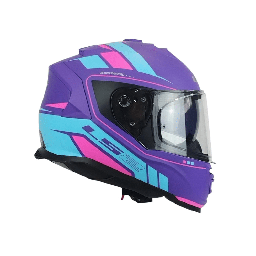 CASCO PARA MOTO LS2 FF800 STORM II FIST MORADO AZUL MATE3