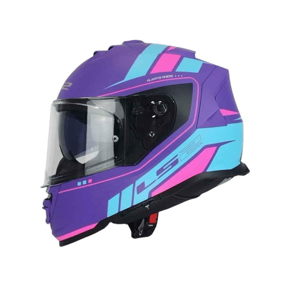 CASCO PARA MOTO LS2 FF800 STORM II FIST MORADO AZUL MATE2
