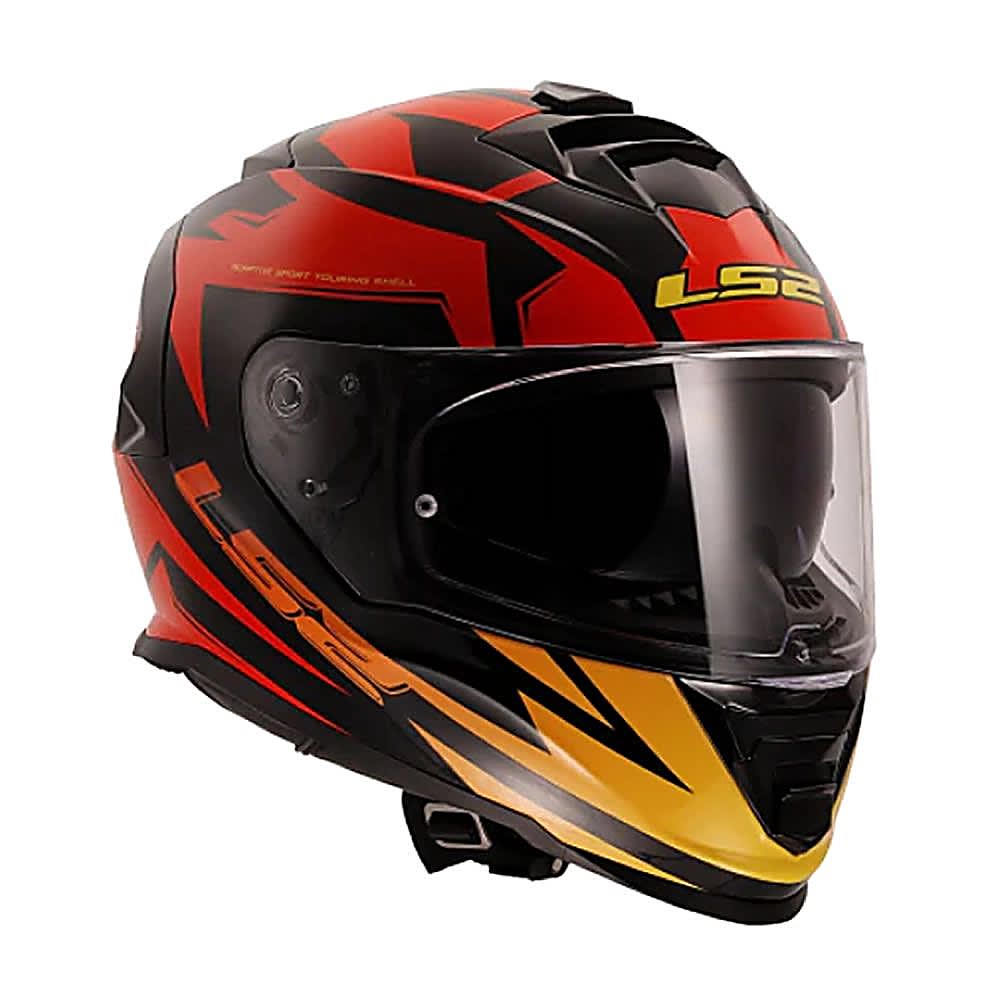 CASCO LS2 FF800 STORM II ATOMIK SHADOW ROJO | CERTIFICADO ECE 22.062