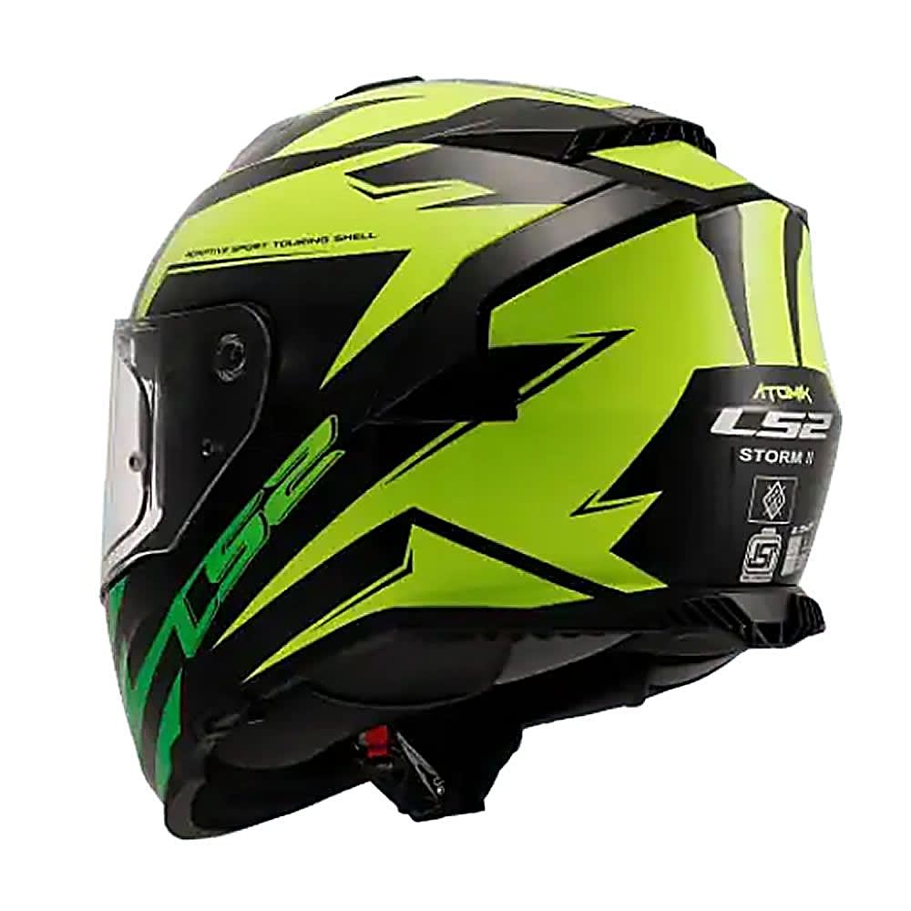 CASCO LS2 FF800 STORM II ATOMIK AMARILLO SHADOW | CASCO INTEGRAL CERTIFICADO ECE 22.064