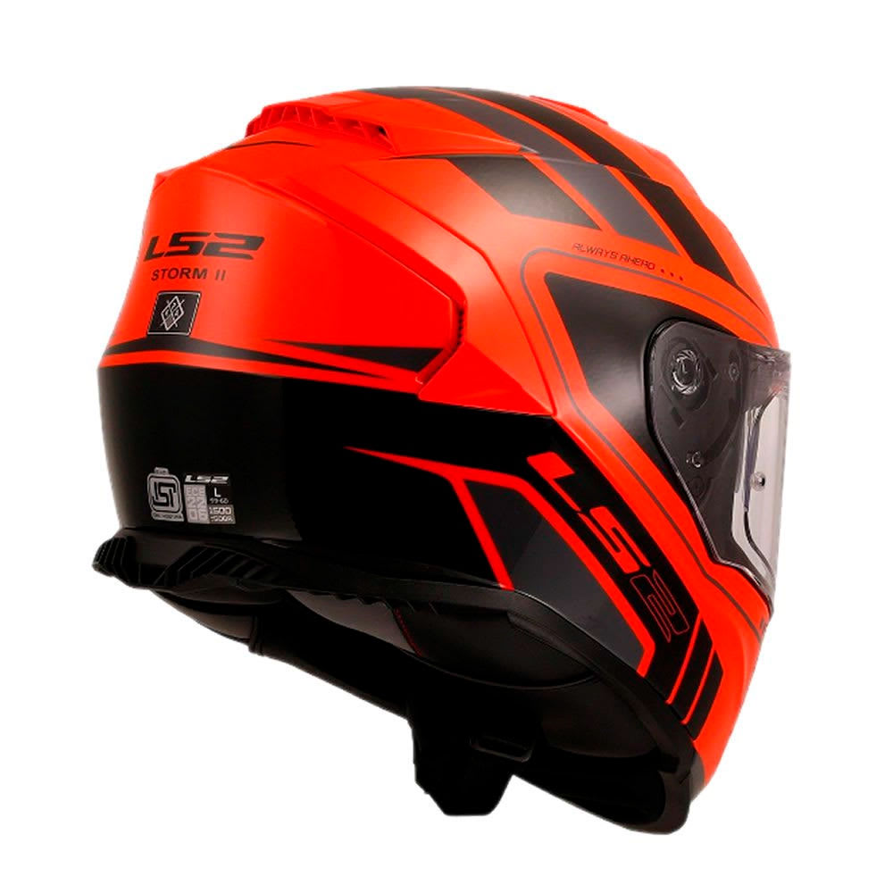 casco ls2 ff800 storm II fist naranja negro2